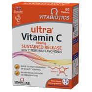 Vitabiotics Ultra Vitamin C 500mg Sustained Release 60Tabs - Хранителна добавка с бавно освобождаване на витамин С за неправилна функция на имунитета Vitabiotics Ultra Vitamin C 500mg Sustained Release 60Tabs - Хранителна добавка с бавно освобождаване на витамин С за неправилна функция на имунитета