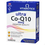 Vitabiotics Ultra Co-Q10 50mg Premium Quality 60tabs - Хранителна добавка с висококачествен коензим Q10 Идеален за спортисти Vitabiotics Ultra Co-Q10 50mg Premium Quality 60tabs - Хранителна добавка с висококачествен коензим Q10 Идеален за спортисти