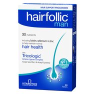 Vitabiotics Wellman Hairfollic Man 60tabs - Грижа за косата специално за мъже Vitabiotics Wellman Hairfollic Man 60tabs - Грижа за косата специално за мъже