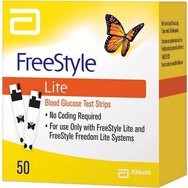 Abbott FreeStyle Lite Blood Glucoze Test Strips 50 бр - Тест ленти за кръвна захар / глюкоза, съвместими само с устройството FreeStyle Freedom Lite Abbott FreeStyle Lite Blood Glucoze Test Strips 50 бр - Тест ленти за кръвна захар / глюкоза, съвместими само с устройството FreeStyle Freedom Lite