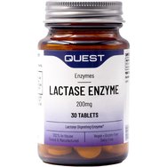 Quest Lactase Enzyme 200mg, 30tabs - Хранителна добавка, която подпомага храносмилането при хора с непоносимост към лактоза Quest Lactase Enzyme 200mg, 30tabs - Хранителна добавка, която подпомага храносмилането при хора с непоносимост към лактоза
