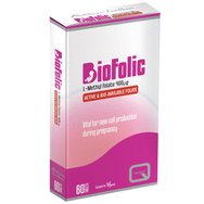 Quest Biofolic L-Mehyl Folate 400μg 60tabs - Хранителна добавка с фолиева киселина, необходима преди зачеването и по време на бременност за развитие на майчините тъкани Quest Biofolic L-Mehyl Folate 400μg 60tabs - Хранителна добавка с фолиева киселина, необходима преди зачеването и по време на бременност за развитие на майчините тъкани
