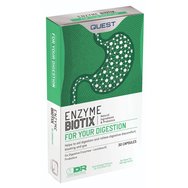 Quest Enzyme Biotix with 6 Digestive Enzymes & Probiotics 30caps - Хранителна добавка с храносмилателни ензими и пробиотици, предназначени специално за тези, които имат затруднено храносмилане Quest Enzyme Biotix with 6 Digestive Enzymes & Probiotics 30caps - Хранителна добавка с храносмилателни ензими и пробиотици, предназначени специално за тези, които имат затруднено храносмилане