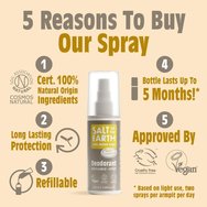 Salt of the Earth Deodorant Spray 100ml - Amber & Sandalwood Salt of the Earth Deodorant Spray 100ml - Amber & Sandalwood