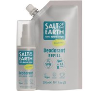 Salt Of The Earth Deodorant Spray Refill Резервен пълнител за дезодорант с натурален произход без аромат 300ml Unscented - Refill Salt Of The Earth Deodorant Spray Refill Резервен пълнител за дезодорант с натурален произход без аромат 300ml Unscented - Refill