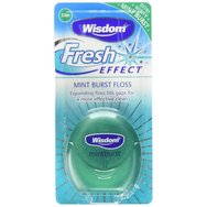 Wisdom Fresh Effect Mint Brust Expanding Floss Конец за зъби с вкус на мента за експлозия от свежест 30m
