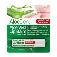 Optima Aloe Vera Lip Balm Омекотява и овлажнява устните 4gr - Балсам за устни с алое вера, който овлажнява и възстановява сухи устни Optima Aloe Vera Lip Balm Омекотява и овлажнява устните 4gr - Балсам за устни с алое вера, който овлажнява и възстановява сухи устни
