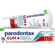 Parodontax Gum+ Breath & Sensitivity Toothpaste 75ml - Паста за зъби с флуор за зъби, венци и облекчаване на лошия дъх