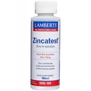 Lamberts Zincatest 100ml - Хранителна добавка с високо усвоим цинков сулфат за добра имунна функция и здрави коса, нокти и зъби в течна форма Lamberts Zincatest 100ml - Хранителна добавка с високо усвоим цинков сулфат за добра имунна функция и здрави коса, нокти и зъби в течна форма