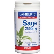 Lamberts Sage 2500mg Хранителна добавка с екстракт от градински чай за облекчаване на симптомите на менопаузата с антиоксидантни свойства 90tabs Lamberts Sage 2500mg Хранителна добавка с екстракт от градински чай за облекчаване на симптомите на менопаузата с антиоксидантни свойства 90tabs