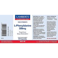 Lamberts L-Phenylalanine 500mg 60caps