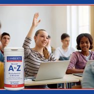 Lamberts A to Z Multivitamin & Minerals Хранителна добавка с формула от мултивитамини & минерали за тонус & енергия всеки ден 30tabs