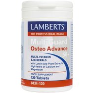 Lamberts MultiGuard OsteoAdvance 50+, 120tabs - Хранителна добавка с мултивитамини, минерали и билкови екстракти, специално формулирана да поддържа здравето на костите за хора над 50 години Lamberts MultiGuard OsteoAdvance 50+, 120tabs - Хранителна добавка с мултивитамини, минерали и билкови екстракти, специално формулирана да поддържа здравето на костите за хора над 50 години