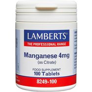 Lamberts Manganese (as Citrate) 4mg, 100tabs