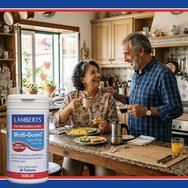 Lamberts Multi-Guard Iron & Iodine Free Хранителна добавка с мултивитамини & минерали без желязо & йод за енергия, тонус & покриване на хранителните нужди на лица над 50 години 60tabs Lamberts Multi-Guard Iron & Iodine Free Хранителна добавка с мултивитамини & минерали без желязо & йод за енергия, тонус & покриване на хранителните нужди на лица над 50 години 60tabs