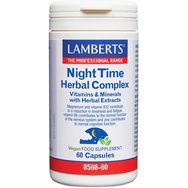Lamberts Night Time Herbal Complex Хранителна добавка с екстракти от билки, минерали и микроелементи за по-лесен и по-качествен сън 60caps Lamberts Night Time Herbal Complex Хранителна добавка с екстракти от билки, минерали и микроелементи за по-лесен и по-качествен сън 60caps