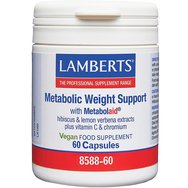 Lamperts Metabolic Weight Support Хранителна добавка с билкови екстракти с Витамин C & Хром за подпомагане на метаболизма, контрол на апетита чрез повишаване на GLP-1 & ефективно управление на теглото 60caps
