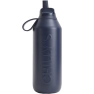 Chilly's Series Flip Bottle Термос от неръждаема стомана за топли & студени напитки със сламка 500ml - Astral Navy Blue