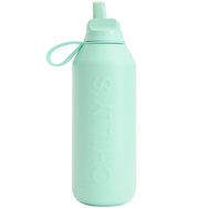 Chilly's Series Flip Bottle Термос от неръждаема стомана за топли & студени напитки със сламка 500ml - Opal Green