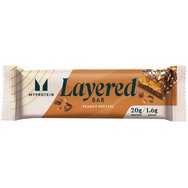 My Protein Layered Bar 60g 1 бр - Peanut Pretzel - Многослоен високопротеинов бар за подпомагане на растежа и поддържането на мускулите с вкус на шоколад, фъстъци и хапки от гевреци