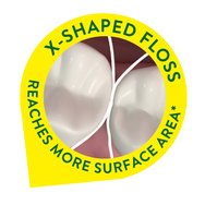 Dentek Cross Flosser Plant-Based Unique X Shaped Floss Picks 36 бр