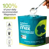 BetterYou Magnesium Max 3in1 Powder Хранителна добавка с формула с магнезий с високо съдържание & бионаличност срещу умора & за подобряване на мускулната ефективност 135g - Lemon & Lime Flavour BetterYou Magnesium Max 3in1 Powder Хранителна добавка с формула с магнезий с високо съдържание & бионаличност срещу умора & за подобряване на мускулната ефективност 135g - Lemon & Lime Flavour