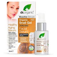 Dr Organic Snail Gel Facial  Serum 30ml - Специализиран серум против стареене на лицето с екскременти от охлюви Dr Organic Snail Gel Facial  Serum 30ml - Специализиран серум против стареене на лицето с екскременти от охлюви