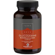 Terranova Glucosamine, Boswellia & MSM Complex - 100 Veg.Caps - Хранителна добавка с глюкозамин, МСМ и билков екстракт от босвелия за добра функция на ставите и хрущялите Terranova Glucosamine, Boswellia & MSM Complex - 100 Veg.Caps - Хранителна добавка с глюкозамин, МСМ и билков екстракт от босвелия за добра функция на ставите и хрущялите