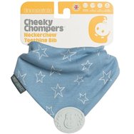 Cheeky Chompers Neckerchew Theething Bib 2m+, 1 бр, Код 88593 - Denim Stars