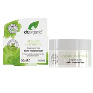 Dr Organic Organic Calendula Fragrance Free Skin Moisturiser Cream 50ml - Овлажняващ крем за лице с невен Идеален за най-чувствителната кожа Dr Organic Organic Calendula Fragrance Free Skin Moisturiser Cream 50ml - Овлажняващ крем за лице с невен Идеален за най-чувствителната кожа
