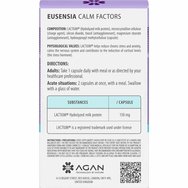 Agan Eusensia Calm Factors Хранителна добавка с биоактивен пептид от млечен протеин за справяне с внезапни стресови ситуации 10veg.caps Agan Eusensia Calm Factors Хранителна добавка с биоактивен пептид от млечен протеин за справяне с внезапни стресови ситуации 10veg.caps