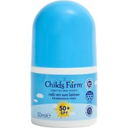 Childs Farm Fragrance-Free Roll-On Sun Lotion Spf50+, 50ml Childs Farm Fragrance-Free Roll-On Sun Lotion Spf50+, 50ml
