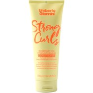 Umberto Giannini Strong Curls Rosemary Oil Strenghthening Conditioner Укрепващ и подхранващ балсам за коса за защита и ревитализация с биотиново масло 250ml