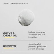 Umberto Giannini Strong Curls Boost Mousse Rosemary Oil Strengthening Styling Foam Стилизираща пяна за укрепване и защита от накъсване с биотин и оризова вода за вълниста, къдрава и чуплива коса 290ml Umberto Giannini Strong Curls Boost Mousse Rosemary Oil Strengthening Styling Foam Стилизираща пяна за укрепване и защита от накъсване с биотин и оризова вода за вълниста, къдрава и чуплива коса 290ml