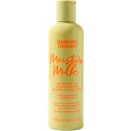 Umberto Giannini Strong Curls Moisture Milk Rosemary Oil Leave-In Conditioner Подхранващ балсам без отмиване, който омекотява и предпазва от накъсване с биотин, масло от шеа, рициново масло и жожоба 250ml