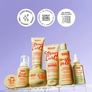 Umberto Giannini Strong Curls Moisture Milk Rosemary Oil Leave-In Conditioner Подхранващ балсам без отмиване, който омекотява и предпазва от накъсване с биотин, масло от шеа, рициново масло и жожоба 250ml