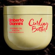 Umberto Giannini Strong Curls Rosemary Oil & Biotin Curling Hair Butter 300ml,Стилизиращо масло за къдрици без силикон за подхранване и укрепване на къдрава коса