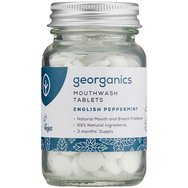 Georganics English Peppermint Mouthwash 180Tabs - Таблетки за перорален разтвор с вкус на мента
