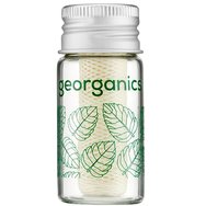 Georganics Spearmint Fluoride Free Plastic Free Dental Floss 50m - Конец за зъби без флуорид с вкус на мента и рициново масло
