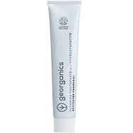 Georganics Hydroxyapatite, Activated Charcoal & Fluoride Toothpaste 75ml - Паста за зъби с комбинация от хидроксиапатит и активен въглен