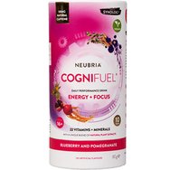 Neubria Cognifuel Energy & Focus 80g - Blueberry & Pomegranate - Хранителна добавка с витамини, минерали и аминокиселини за енергия, стимулация и умствена яснота с вкус на нар, боровинка