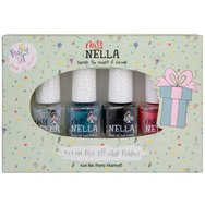 Miss Nella Promo Party Set Peel Off Nail Polishes 4x4ml