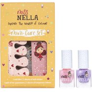 Miss Nella Glitter Manicute Set, 8ml (2x4ml) Nail Polish & Accessories Set 1 бр