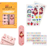 Miss Nella Glitter Manicute Set, 8ml (2x4ml) Nail Polish & Accessories Set 1 бр