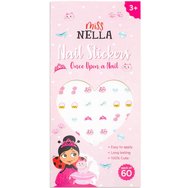 Miss Nella Nail Stickers 3y+, 60 бр - Сладки стикери за нокти за деца
