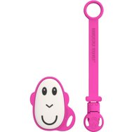 Matchstick Monkey Flat Face Teether & Soother Clip Код 24101, 1 брой - Розов