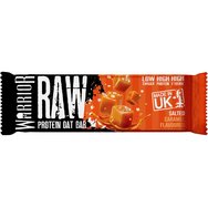 Warrior Raw Protein Oat Bar 75gr - Salted Caramel Flavoured - Хранителна добавка под формата на овесен бар с високо съдържание на суроватъчен протеин за енергия & издръжливост с вкус на солен карамел