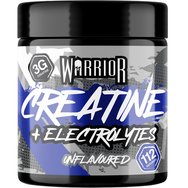 Warrior Creatine & Electrolytes Unflavoured Хранителна добавка с микронизиран креатин монохидрат и електролити за повишаване на мускулната сила, издръжливостта, енергията & хидратацията, без вкус 360g
