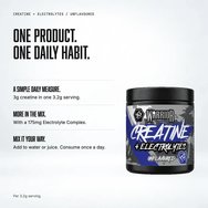 Warrior Creatine & Electrolytes Unflavoured Хранителна добавка с микронизиран креатин монохидрат и електролити за повишаване на мускулната сила, издръжливостта, енергията & хидратацията, без вкус 360g Warrior Creatine & Electrolytes Unflavoured Хранителна добавка с микронизиран креатин монохидрат и електролити за повишаване на мускулната сила, издръжливостта, енергията & хидратацията, без вкус 360g