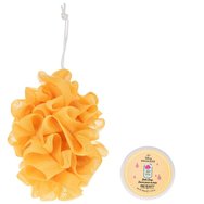 Mad Beauty Promo Disney Princess Body Exfoliator & Peony & Cherry Blossom Soap 100g,Ексфолираща Гъба за Тяло & Хидратиращ Сапун, Вдъхновен от Belle с Аромат на Божур & Цвят на Череша
